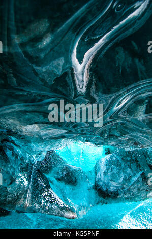 Ice Cave, Iceland, Nord Europe Stock Photo