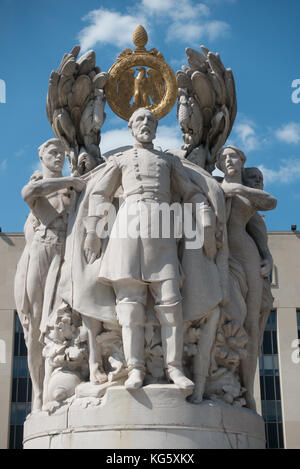 The George Gordon Meade Memorial, also known as the Meade Memorial in Washington DC, United States. Stock Photo