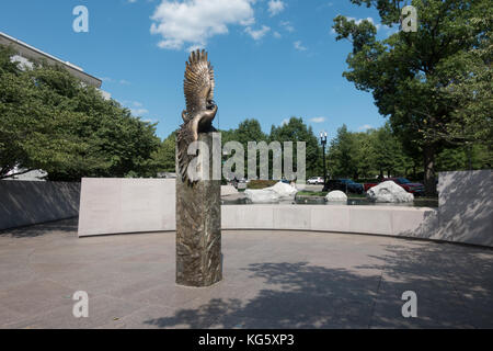 The Japanese American Memorial, Washington DC, United States. Stock Photo
