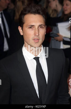 Oct 04, 2017 - Ben Lloyd Hughes attending 'Breathe' European Premiere, Odeon Leicester Square in London, England, UK Stock Photo