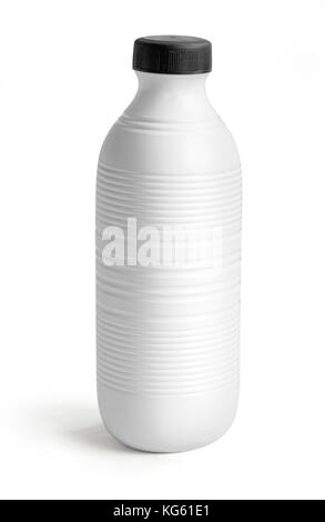 Blank Milk or Juice Pack isolated on white background. with clipping path Stock Photo
