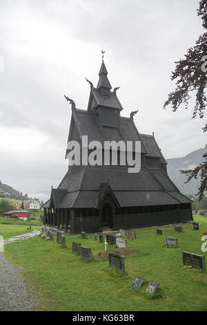 The Hopperstad stave church near Vik in Norway Stock Photo