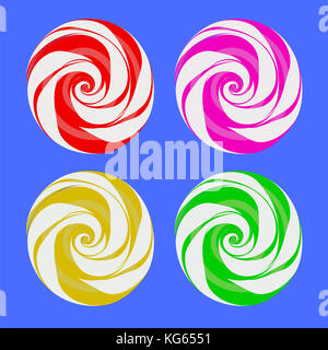 Set of Colorful Sweet Candy Stock Photo