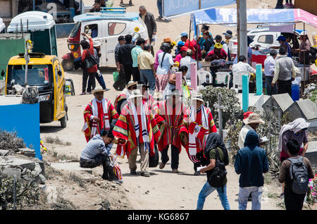 All Saints Day in Lima cemetery, Peru. Stock Photo