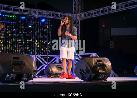 I AM RELIEF CONCERT, SIR GARFIELD SOBERS GYMNASIUM, WILDEY, ST. MICHAEL, BARBADOS Stock Photo