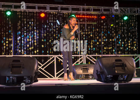 I AM RELIEF CONCERT, SIR GARFIELD SOBERS GYMNASIUM, WILDEY, ST. MICHAEL, BARBADOS Stock Photo