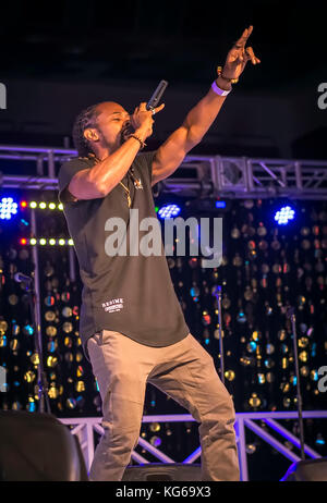 I AM RELIEF CONCERT, SIR GARFIELD SOBERS GYMNASIUM, WILDEY, ST. MICHAEL, BARBADOS Stock Photo