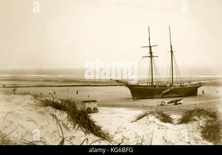 Mablethorpe beach Lincolnshire 1894 Stock Photo