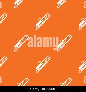Chainsaw pattern seamless Stock Vector