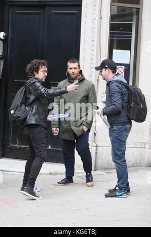 Liam Gallagher seen leaving Bauer Radio Featuring Liam Gallagher