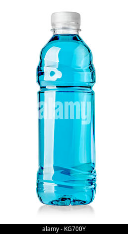 Fitness drink bottle. Isolated on white background with clipping path Stock Photo