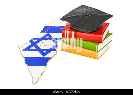 Education in Israel concept, 3D rendering isolated on white background Stock Photo