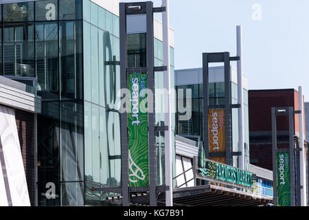 Halifax, Canada - August 29, 2017: The Halifax Seaport and Farmers Market. Stock Photo