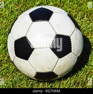 Soccer ball in the grass Stock Photo