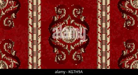 Vector wallpaper in red and gold Stock Vector