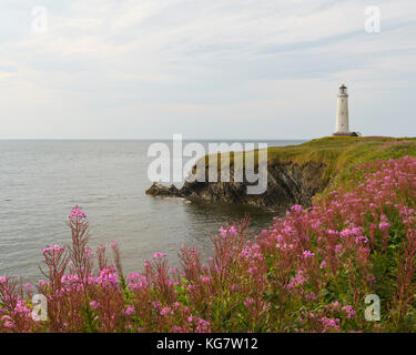 Cap-des-Rosiers lighthouse is the highest lighthouse in Canada Stock Photo