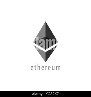 Ethereum Symbol Vector Icon, Illustration, Eps File Stock Vector