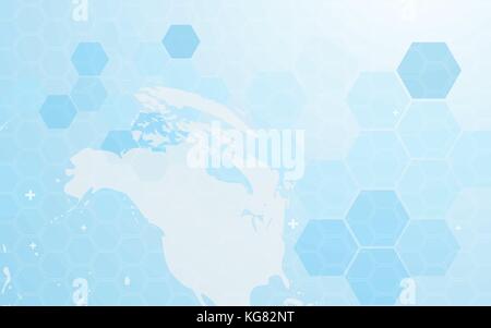 Abstract globe and technology digital hi tech hexagons concept background. Space for your text Stock Vector