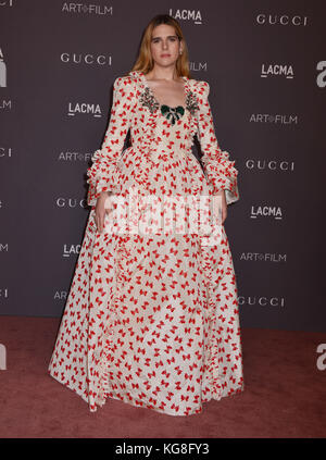 Los Angeles, California, USA. 4th November, 2017. Hari Nef 153 attends the 2017 LACMA Art + Film Gala Honoring Mark Bradford and George Lucas presented by Gucci at LACMA on November 4, 2017 in Los Angeles, CA Credit: Tsuni / USA/Alamy Live News Stock Photo