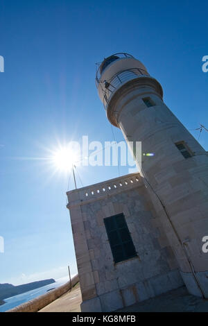 DRAGONERA, MALLORCA, BALEARIC ISLANDS, SPAIN - OCTOBER 30, 2017: View by the northern lighthouse on a sunny day on October 30, 2017 in Dragonera, Mall Stock Photo