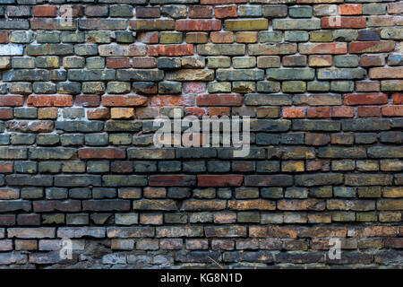 Multicolor brick wall Stock Photo