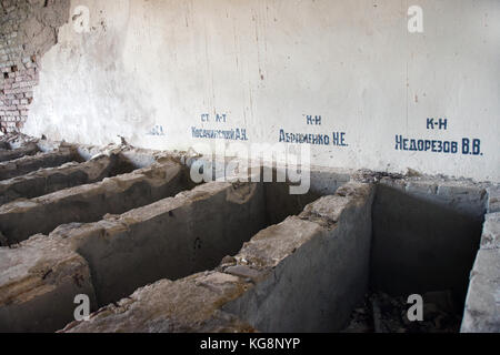 The ghost soviet air base of Kiltsi in Estonia. The squadron left this base after the USSR collapse. Stock Photo