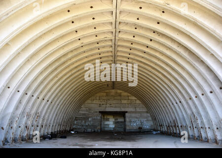 The ghost soviet air base of Kiltsi in Estonia. The squadron left this base after the USSR collapse. Stock Photo