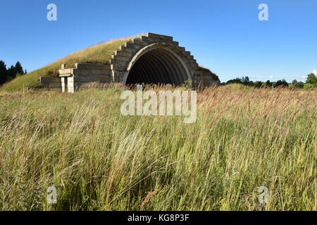 The ghost soviet air base of Kiltsi in Estonia. The squadron left this base after the USSR collapse. Stock Photo