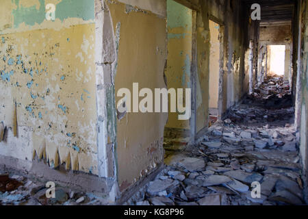 The ghost soviet air base of Kiltsi in Estonia. The squadron left this base after the USSR collapse. Stock Photo