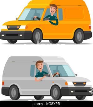 Delivery, transportation, postal service concept. Cartoon vector illustration Stock Vector