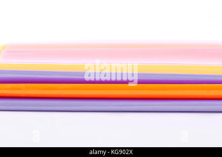Set of colorful folders for documents. Stock Photo