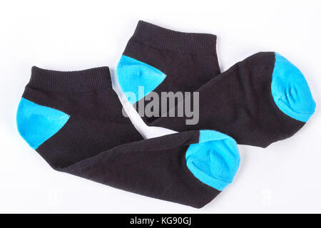 Pair of woolen socks for boy. Stock Photo