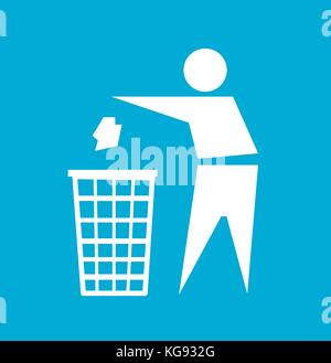 Do not litter, vector sign Stock Vector