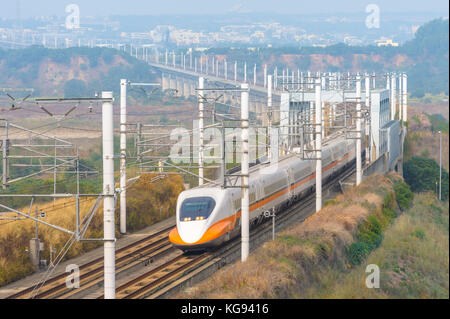 taiwan high speed rail Stock Photo