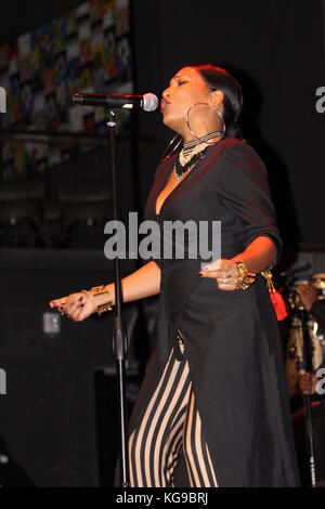 Melanie Fiona performs at the Fillmore  Featuring: Melanie Fiona Where: Philadelphia, Pennsylvania, United States When: 04 Oct 2017 Credit: W.Wade/WENN Stock Photo