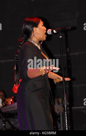 Melanie Fiona performs at the Fillmore  Featuring: Melanie Fiona Where: Philadelphia, Pennsylvania, United States When: 04 Oct 2017 Credit: W.Wade/WENN Stock Photo