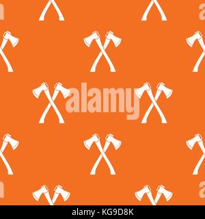 Two crossed axes pattern seamless Stock Vector