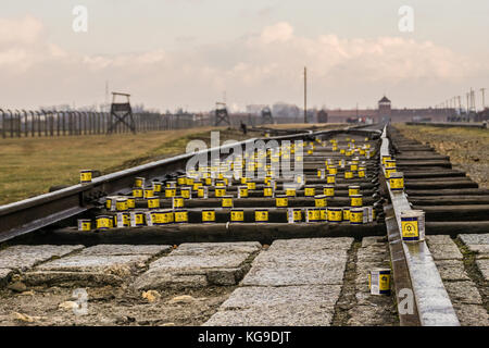 Concentration Camp - (Auschwitz II) Stock Photo