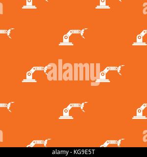 Robotic hand manipulator pattern seamless Stock Vector