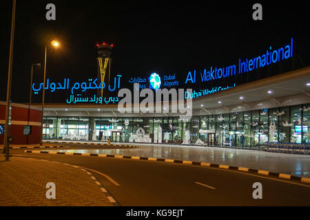 Dubai Al Maktoum International (DWC) Airport Stock Photo