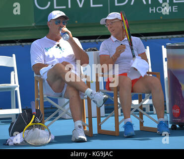 DELRAY BEACH, FL - NOVEMBER 04:  Dr. Phil McGraw, Martina Navratilova participates in the 28th Annual Chris Evert/Raymond James Pro-Celebrity Tennis Classic at Delray Beach Tennis Center on November 4, 2017 in Delray Beach, Florida.  People:  Dr. Phil McGraw, Martina Navratilova  Transmission Ref:  MNC20  Credit: Hoo-Me.com / MediaPunch Stock Photo