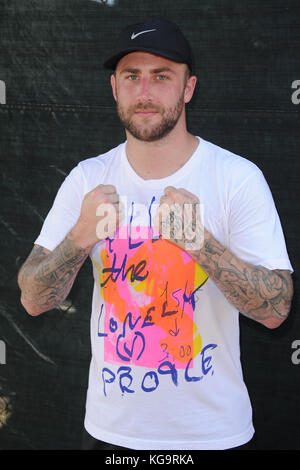 Delray Beach, FL, USA. 04th Nov, 2017. Jordan McGraw attends the Chris Evert/Raymond James Pro-Celebrity Tennis Classic at the Delray Beach Tennis Center on November 4, 2017 in Delray Beach Florida. Credit: Mpi04/Media Punch/Alamy Live News Stock Photo