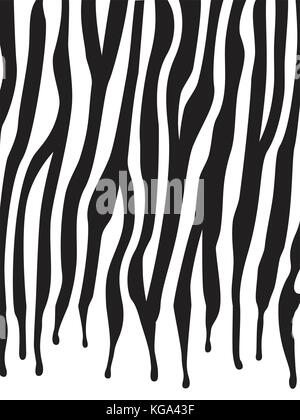 vector abstract skin texture of zebra print pattern Stock Vector