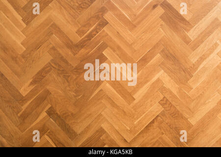 wooden floor background - herringbone parquet background - Stock Photo
