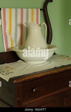 Amish wash basin Stock Photo