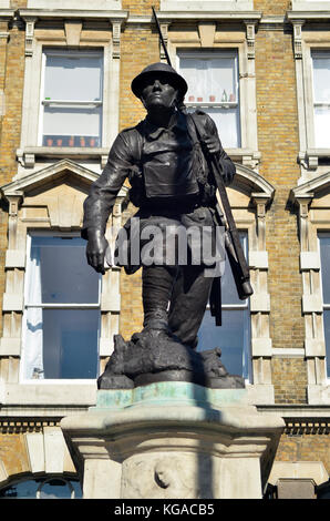 St. Saviour's Southwark War Memorial, Borough High Street, London, UK. Stock Photo