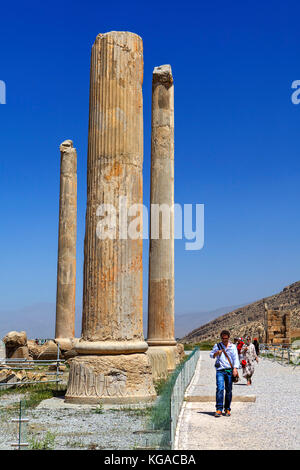 Stone columns at Persepolis, near Shiraz, Iran Stock Photo - Alamy