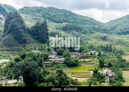 Dong Van (Ha Giang) Vietnam - Trekking restricted northern region, landscape Stock Photo