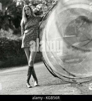 1970s short dresses Fashion 70s Short Dress Model Of The 1970s With Short Dress Stock Photo Alamy