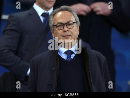 Everton co-owner Farhad Moshiri during the Premier League match at Goodison Park, Liverpool. PRESS ASSOCIATION Photo. Picture date: Sunday November 5, 2017. See PA story SOCCER Everton. Photo credit should read: Peter Byrne/PA Wire. RESTRICTIONS: No use with unauthorised audio, video, data, fixture lists, club/league logos or 'live' services. Online in-match use limited to 75 images, no video emulation. No use in betting, games or single club/league/player publications. Stock Photo
